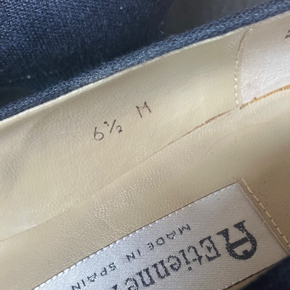 Etienne Aigner Navy Blue Block Heel Shoes - Picture 3 of 9